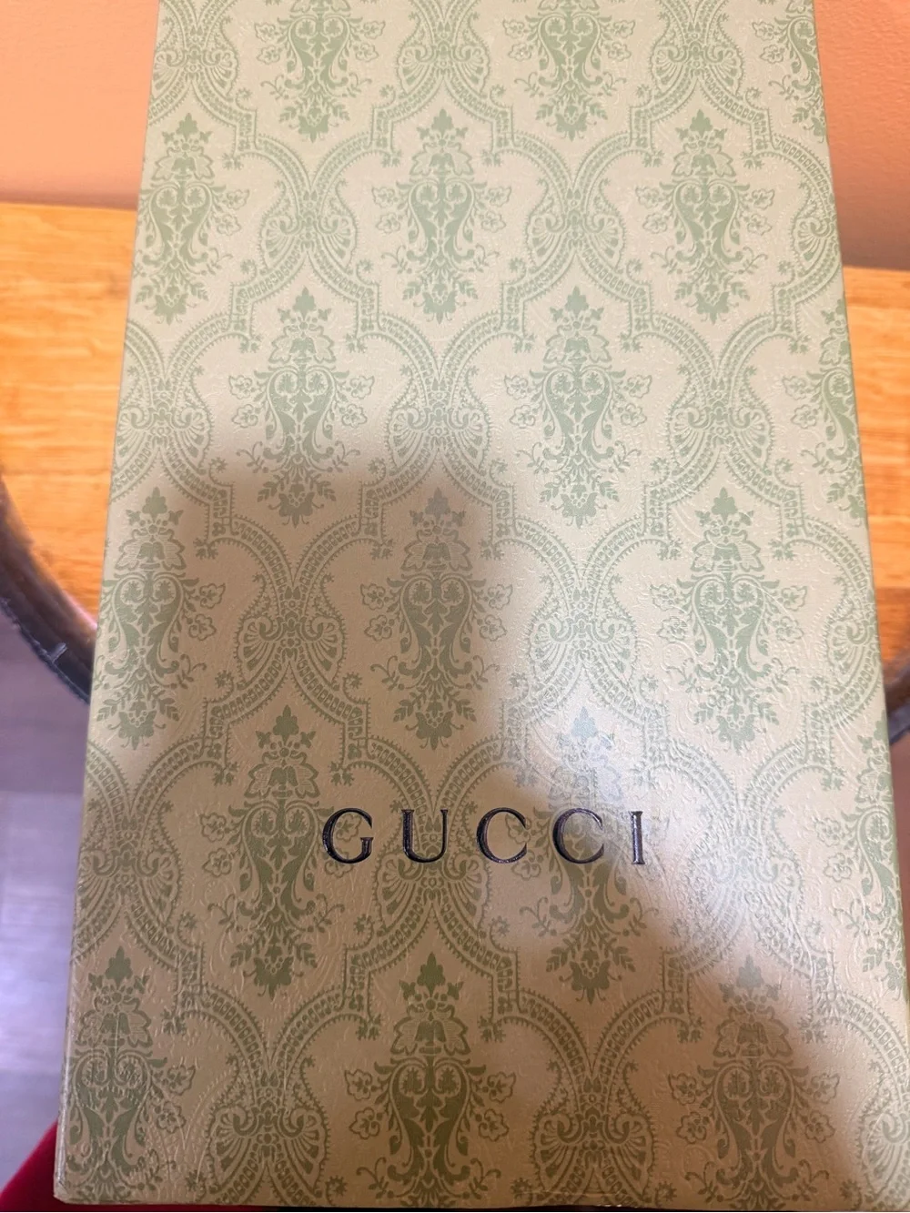Gucci Red Leather ACE Sneakers with White Laces